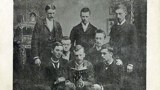 Photograph from the Volante of the class of 1891 including Frank H. Blair.