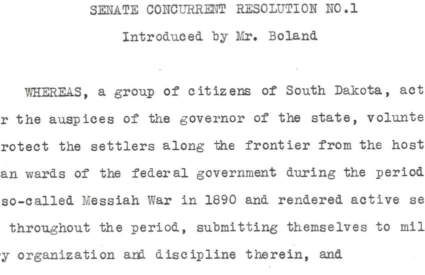 Volunteer Compensation - Messiah (Ghost Dance) War