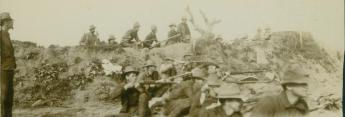 Soldiers in battle.
