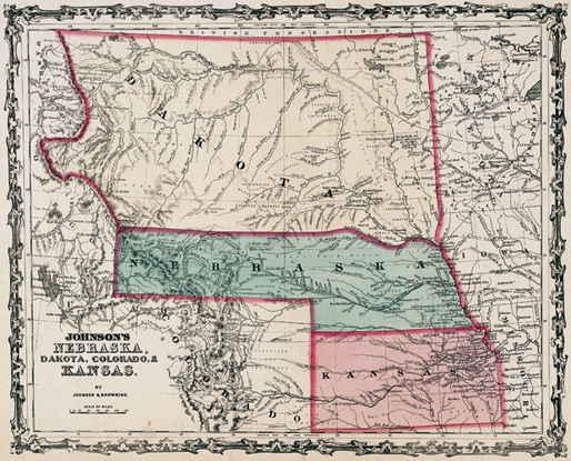 Dakota Territory map.