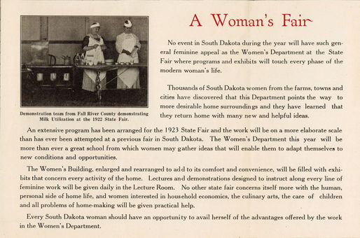 South Dakota State Fair brochure.