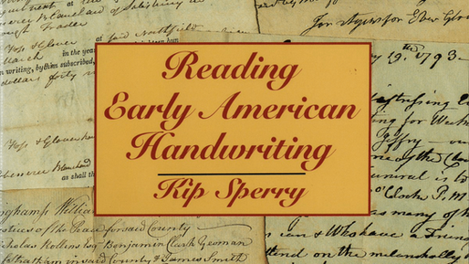 Book cover of Reading Early American Handwriting