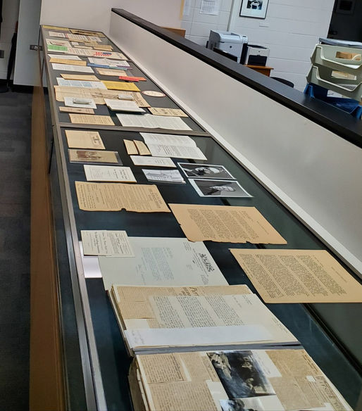 Archives display case