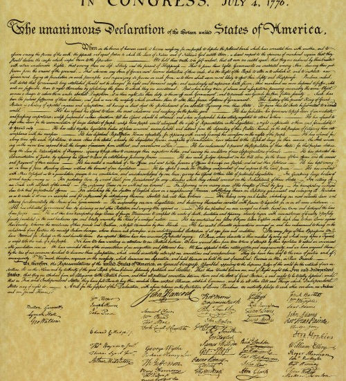 Declaration of Independence, USA