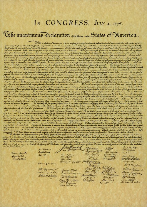 Declaration of Independence, USA
