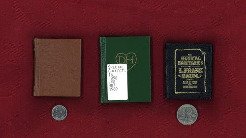 Three minature books.