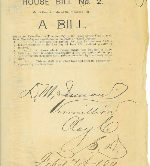 First page of the bill book.