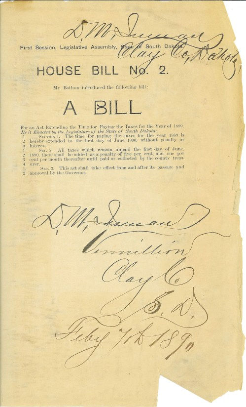 First page of the bill book.