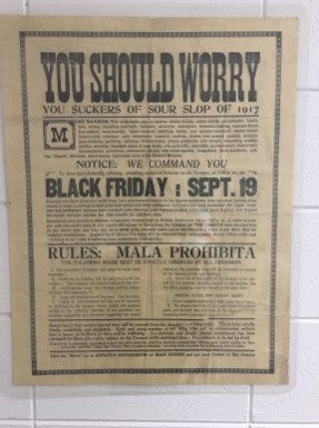 Black Friday poster.