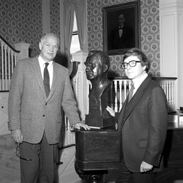 The Bronze Bust of Governor Peter Norbeck at the University of South Dakota