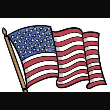 American flag.